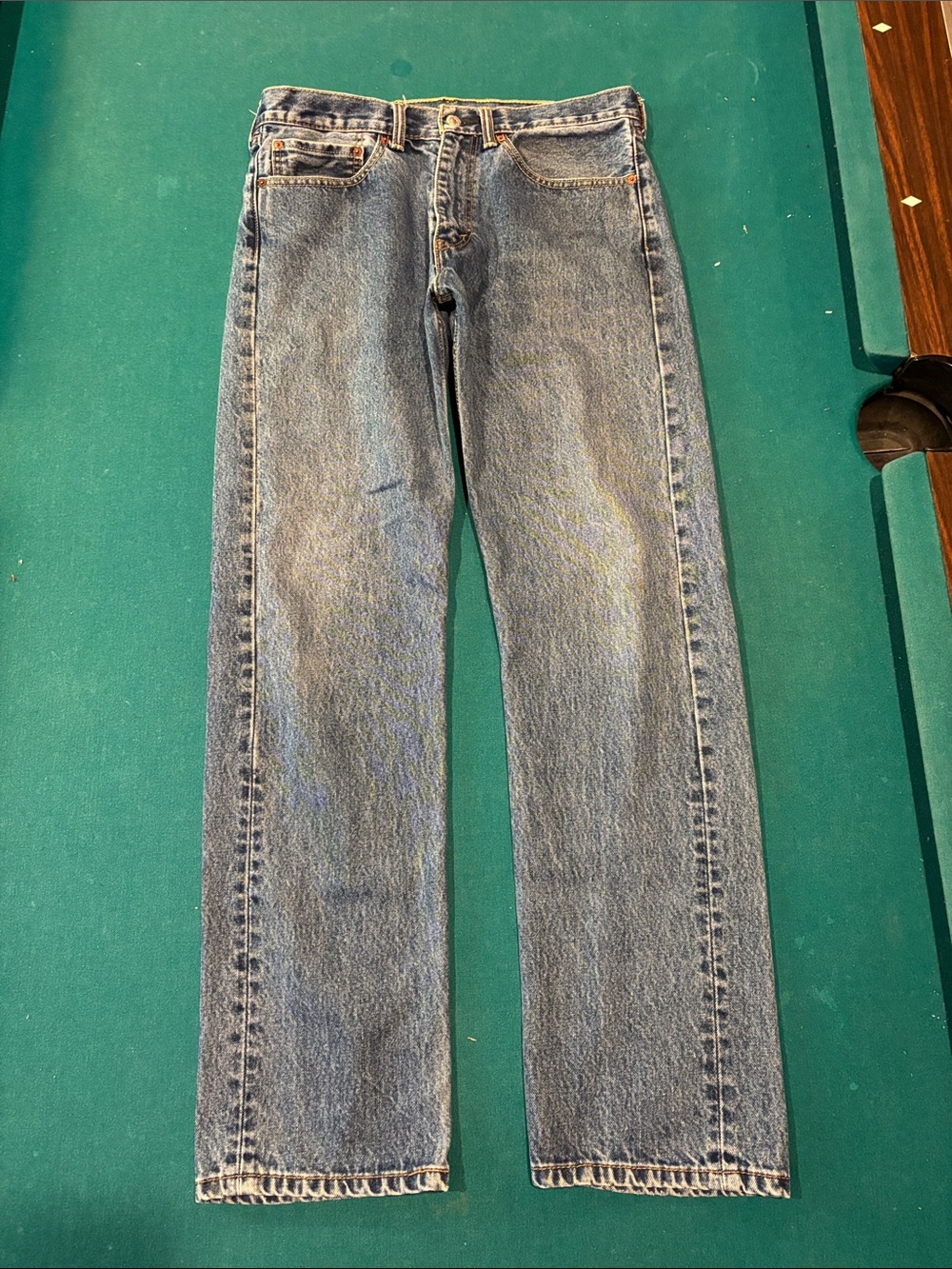 Levi's 505 Classic Regular Straight Blue Men's Jeans Size 34x34